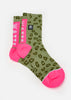 Chaussettes Xbowle - Léopard Olive